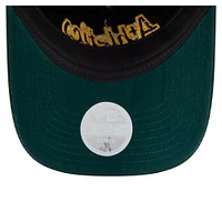 Casquette ajustable en velours côtelé 9TWENTY Athletics Green New Era pour femme