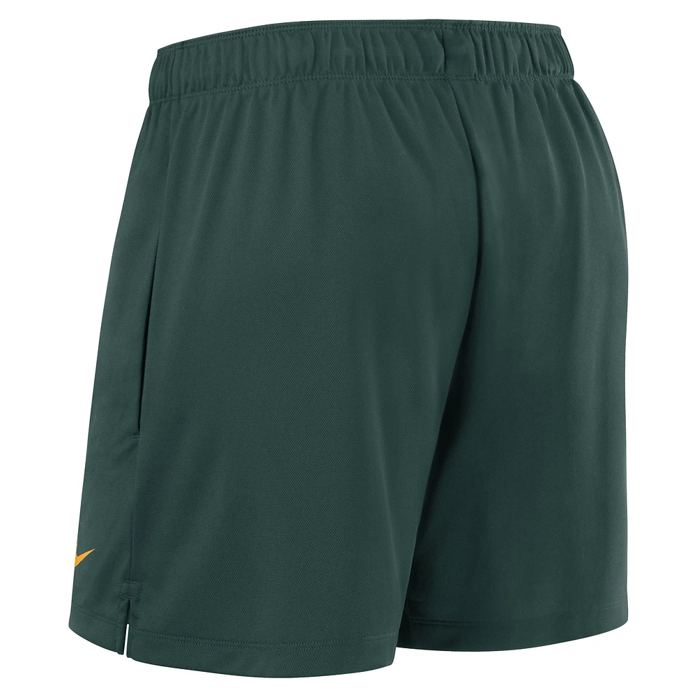 Short en tricot Nike Green Athletics Authentic Collection pour femme