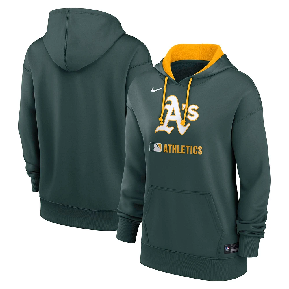 Women's Nike Green Athletics Authentic Collection Performance Pullover Hoodie