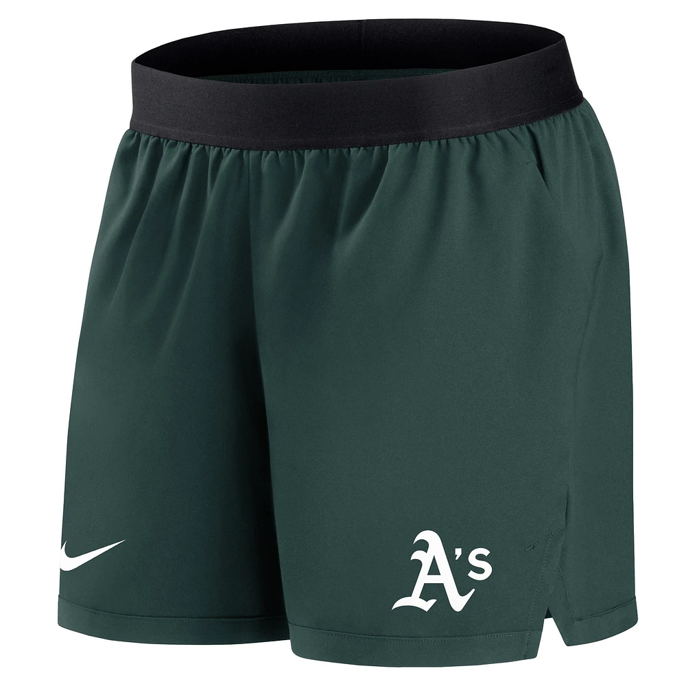 Short de performance Nike Green Athletics Authentic Collection Team pour femme