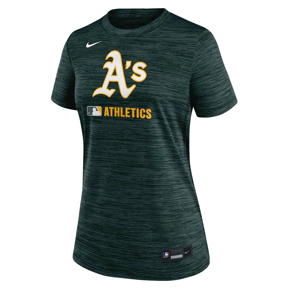 Women's Nike  Green Athletics Authentic Collection Velocity Performance T-Shirt