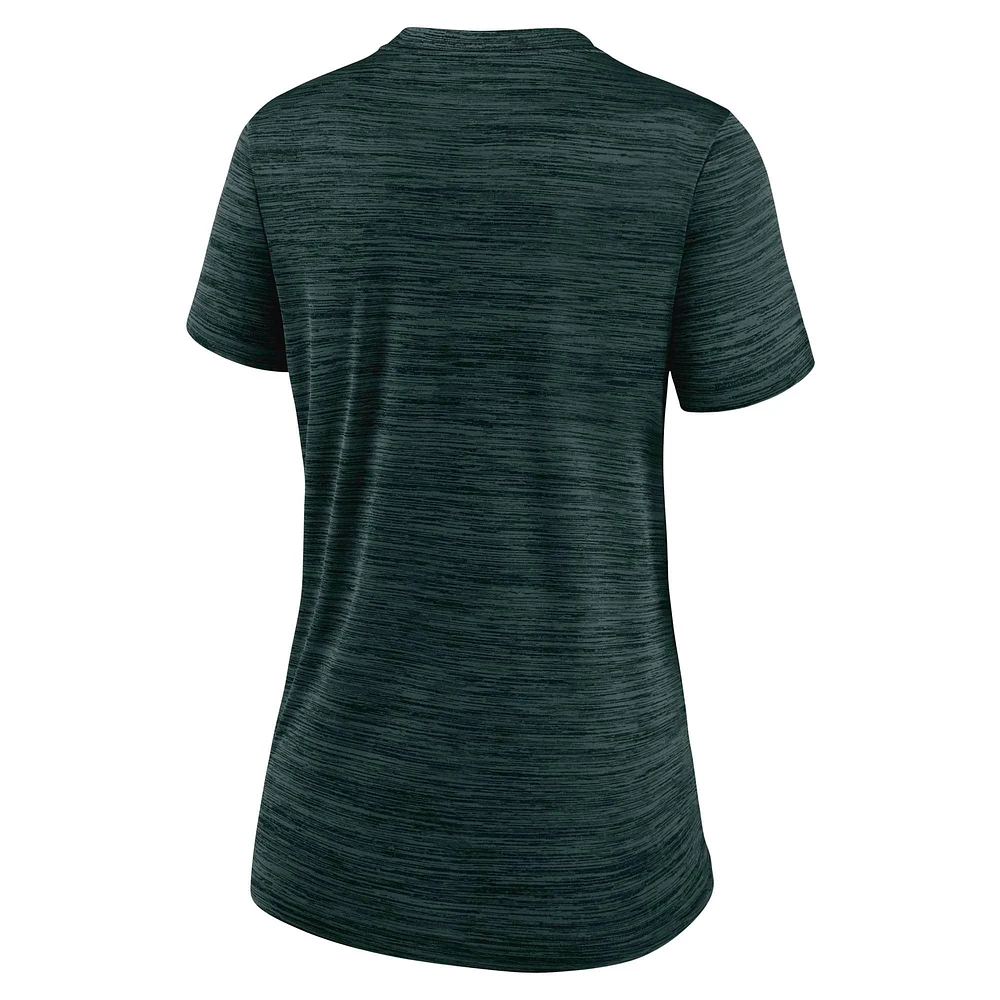 Women's Nike  Green Athletics Authentic Collection Velocity Performance T-Shirt