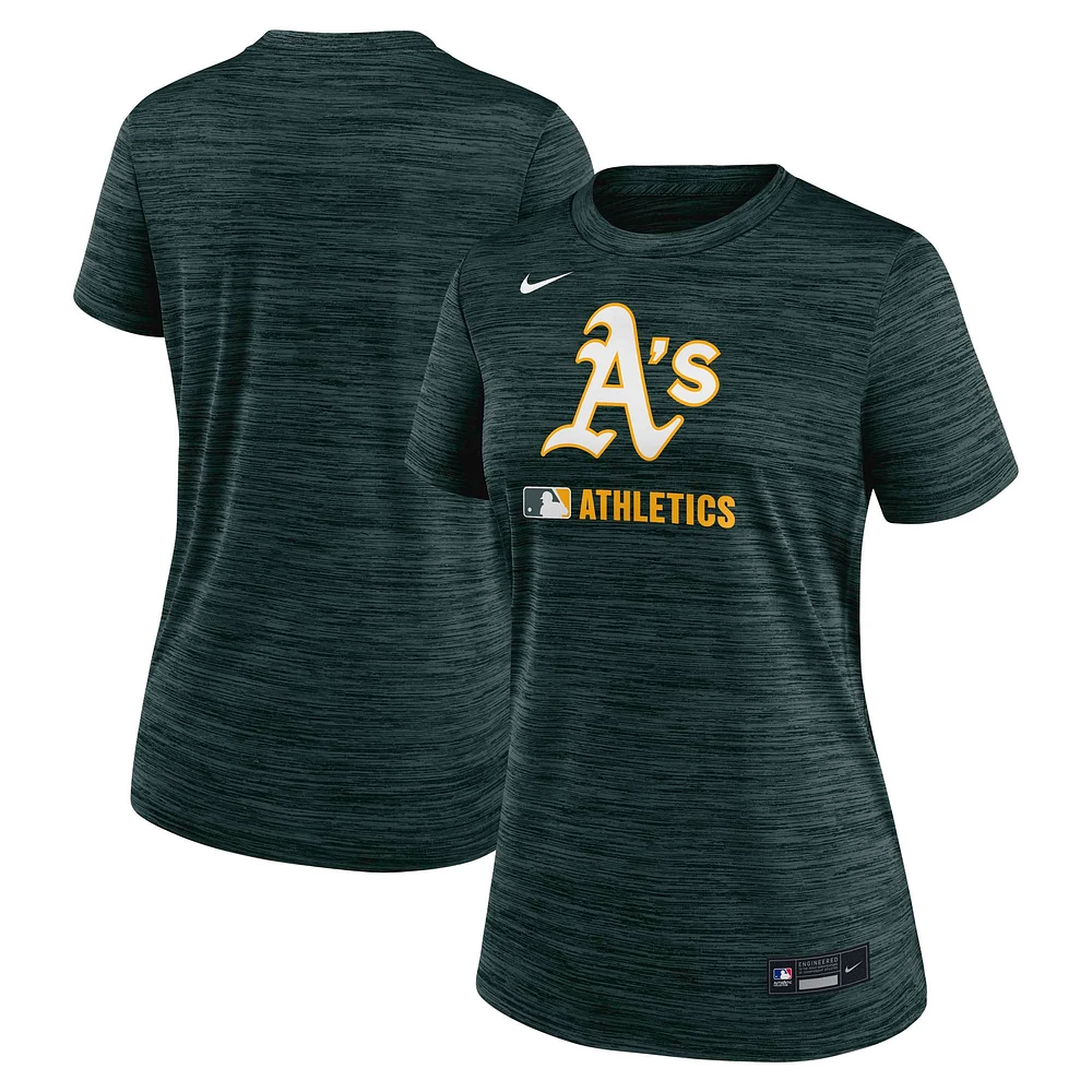 Women's Nike  Green Athletics Authentic Collection Velocity Performance T-Shirt