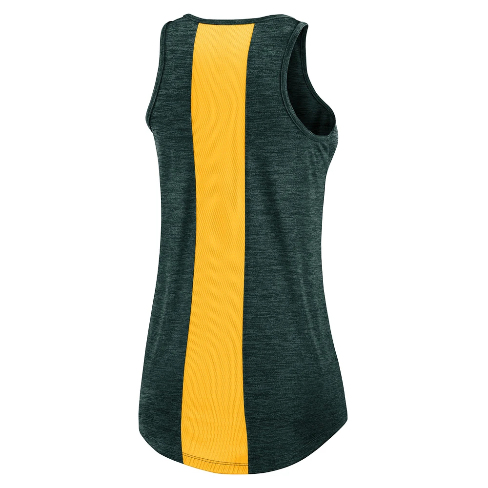 Women's Nike Green Athletics Right Mix High Neck Tank Top