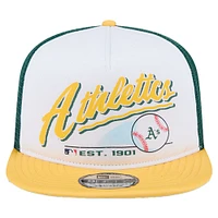 Youth New Era  White Athletics Retro 9FIFTY Snapback Hat
