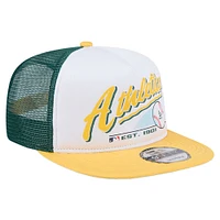 Youth New Era  White Athletics Retro 9FIFTY Snapback Hat