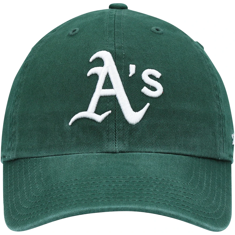 Youth '47 Green Athletics Team Logo Clean Up Adjustable Hat