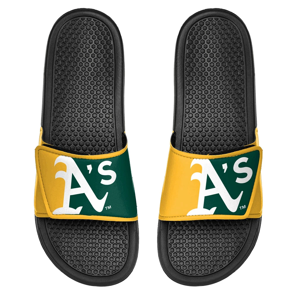 Youth FOCO Athletics Colorblock Big Logo Legacy Slide Sandals