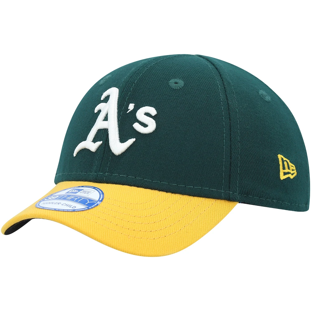 Casquette Athletics Classic 39THIRTY Flex verte New Era pour jeunes