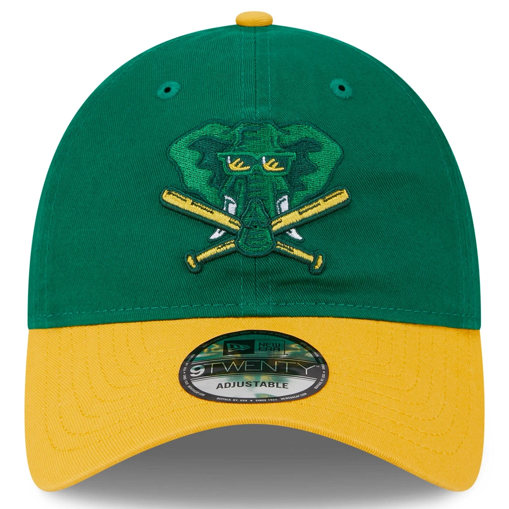 Youth New Era  Kelly Green Athletics 2024 Batting Practice 9TWENTY Adjustable Hat