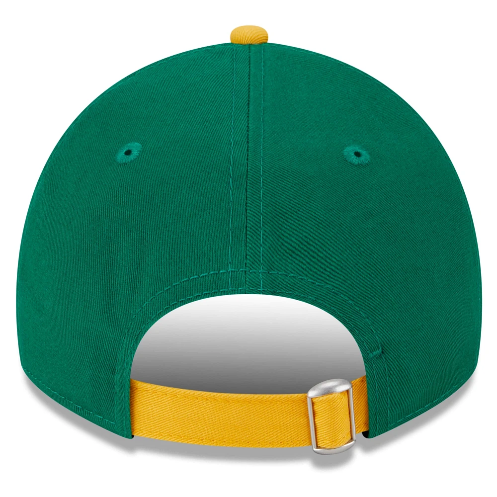 Youth New Era  Kelly Green Athletics 2024 Batting Practice 9TWENTY Adjustable Hat