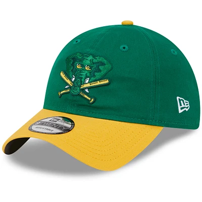 Youth New Era  Kelly Green Athletics 2024 Batting Practice 9TWENTY Adjustable Hat
