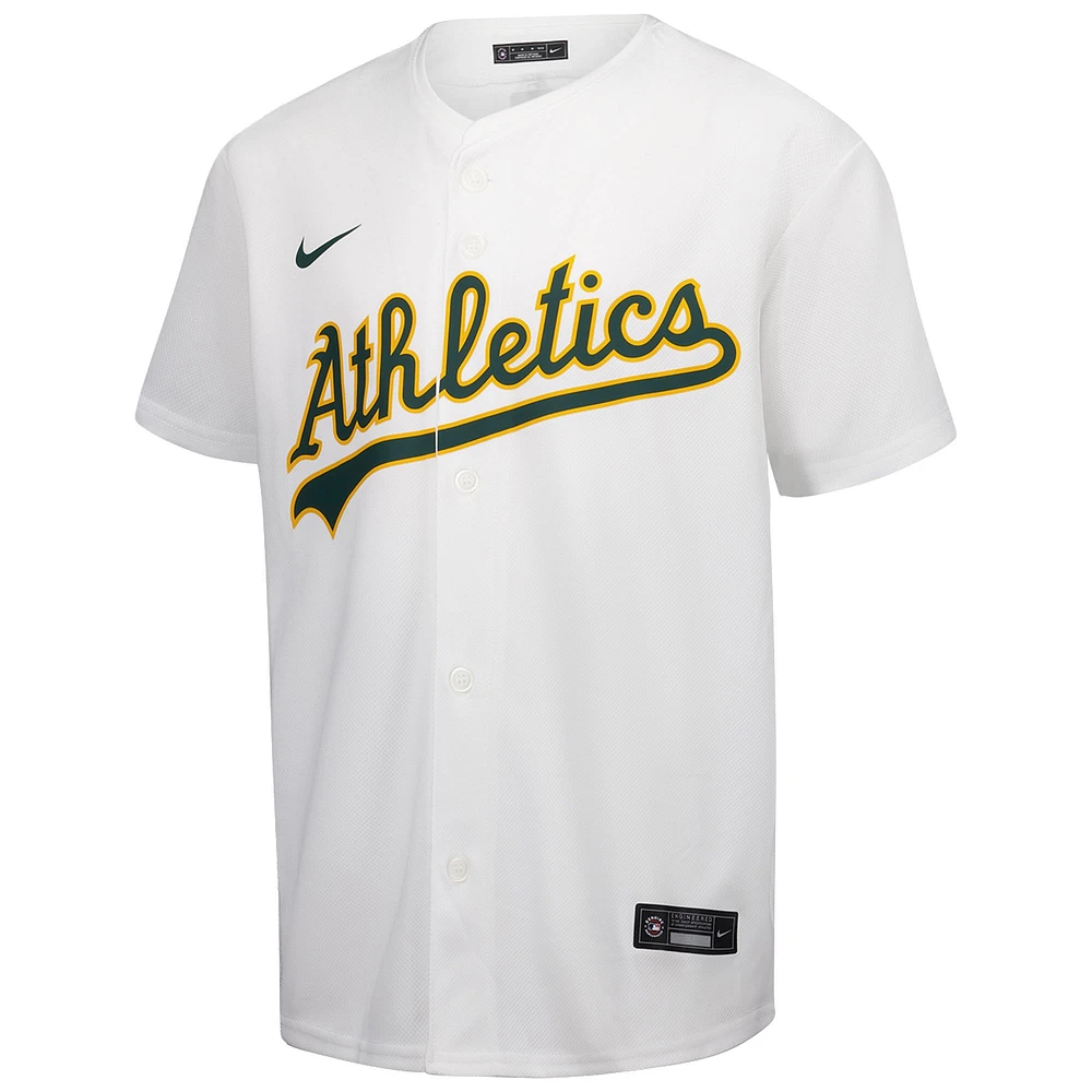 Youth Nike White Athletics Home Game Jersey