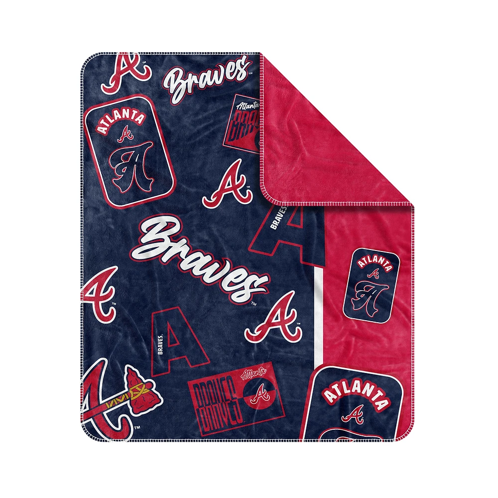  Atlanta Braves 50" x 60" Dream Weave Throw Blanket