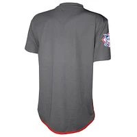 Youth Stitches Charcoal Atlanta Braves Team V-Neck Jersey