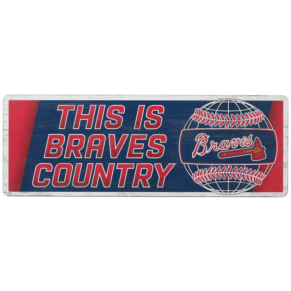 Atlanta Braves 12'' Sugar Skull Sign