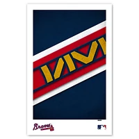 Atlanta Braves 11" x 17" Minimalist Logo Poster Print