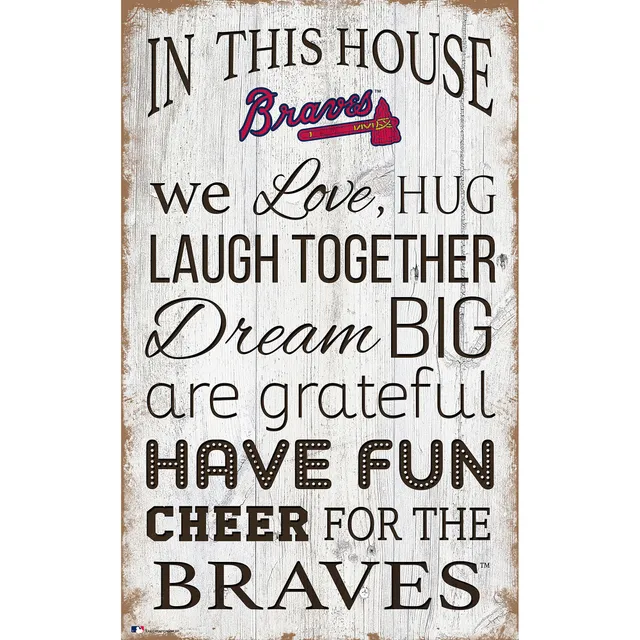 Atlanta Braves Team Color Welcome Sign - 11x19