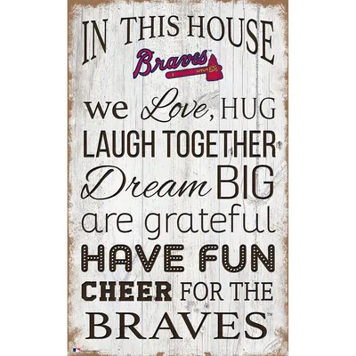 Atlanta Braves 11'' x 19'' Team In This House Sign