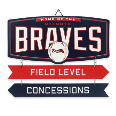 Atlanta Braves 11.8'' x 14.7'' Field Metal Sign