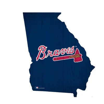 Atlanta Braves 12" Logo State Sign
