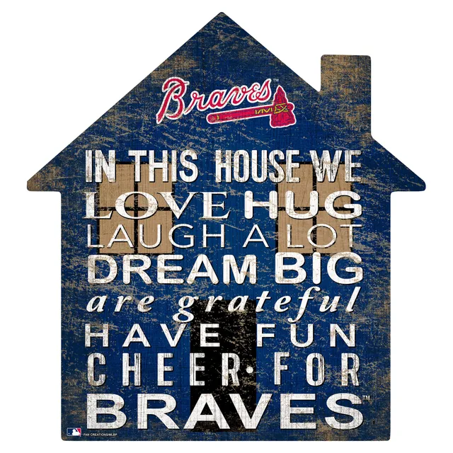 Lids Atlanta Braves 12'' Team House Sign