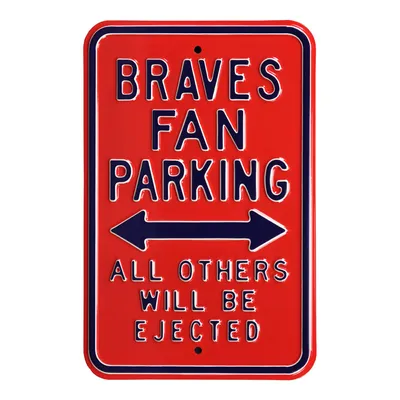 Atlanta Braves 12" x 18" Steel Parking Sign