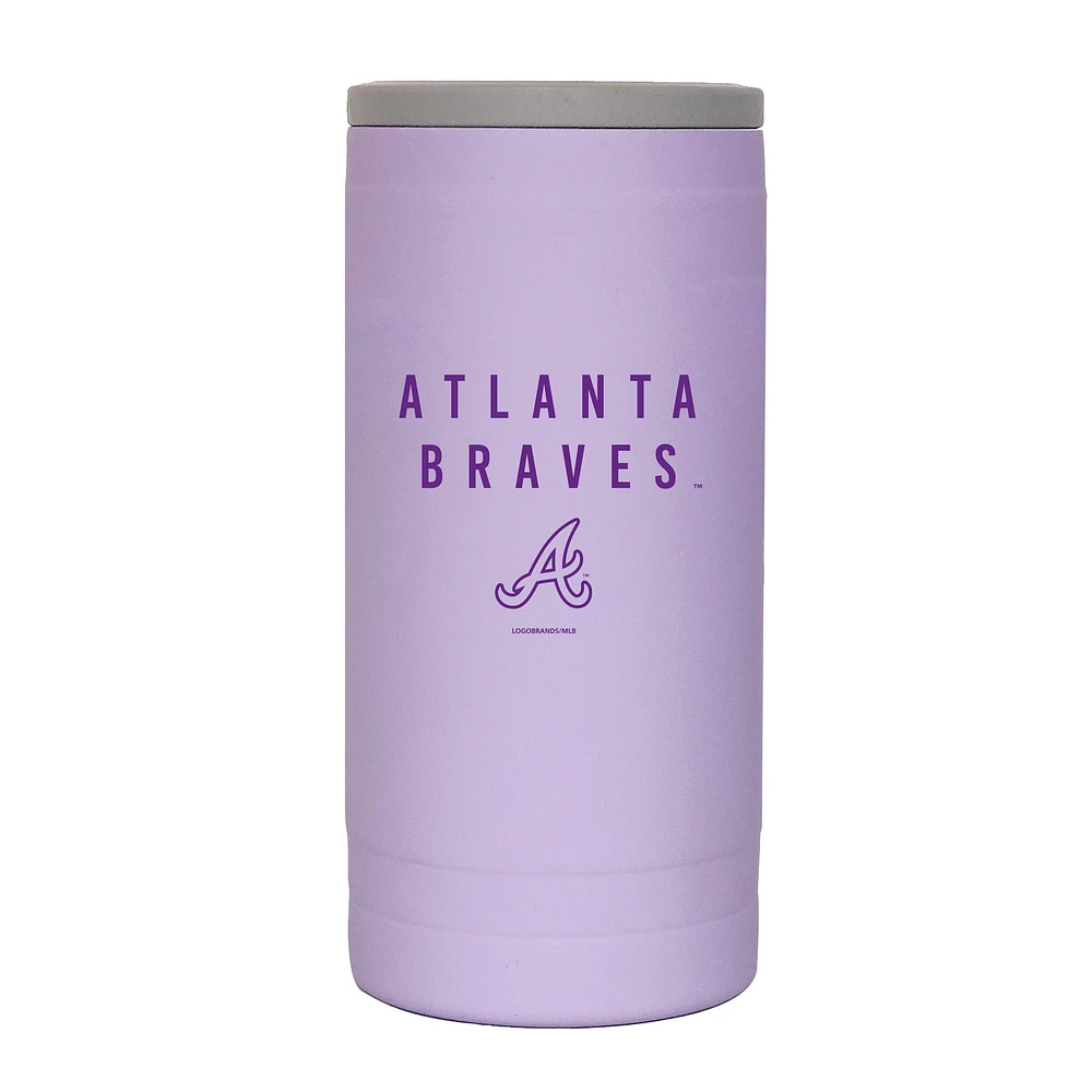 Atlanta Braves 12oz. Lavender Soft Touch Slim Coolie