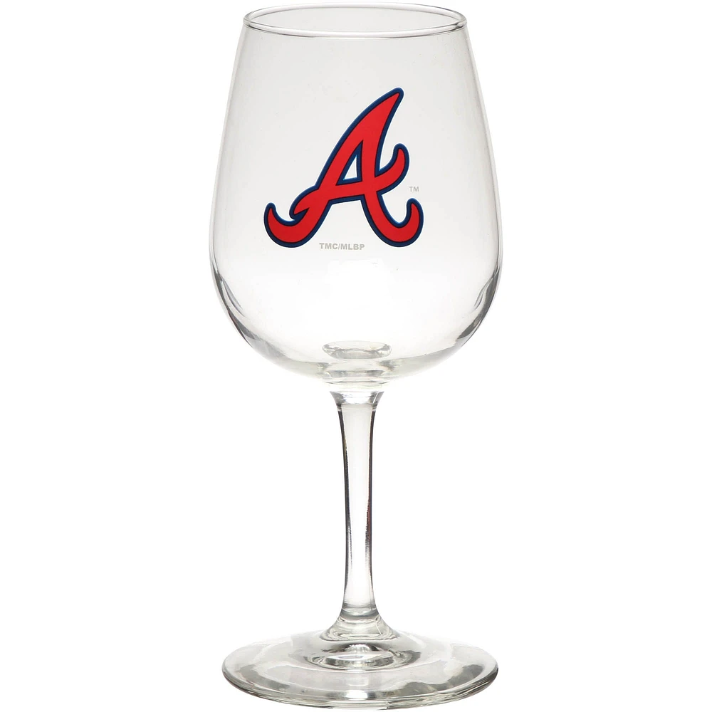 Braves d'Atlanta 12 oz. Verre à vin à pied