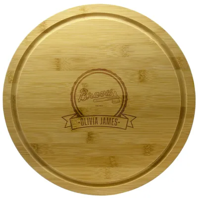 Atlanta Braves 13'' Personalized Rotating Bamboo Server