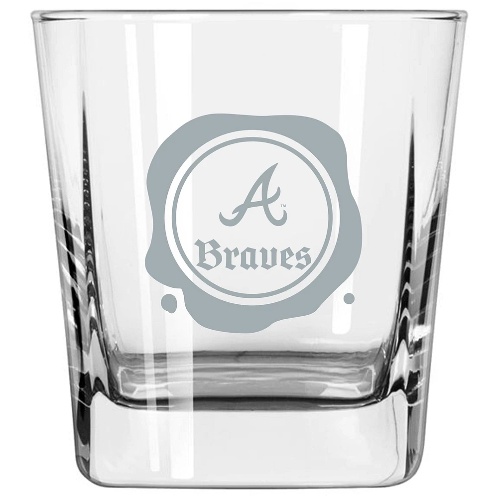 Braves d'Atlanta 14 oz. Tampon Frost Verre Old Fashioned