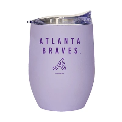 Braves d'Atlanta 16oz. Gobelet incurvé doux au toucher lavande