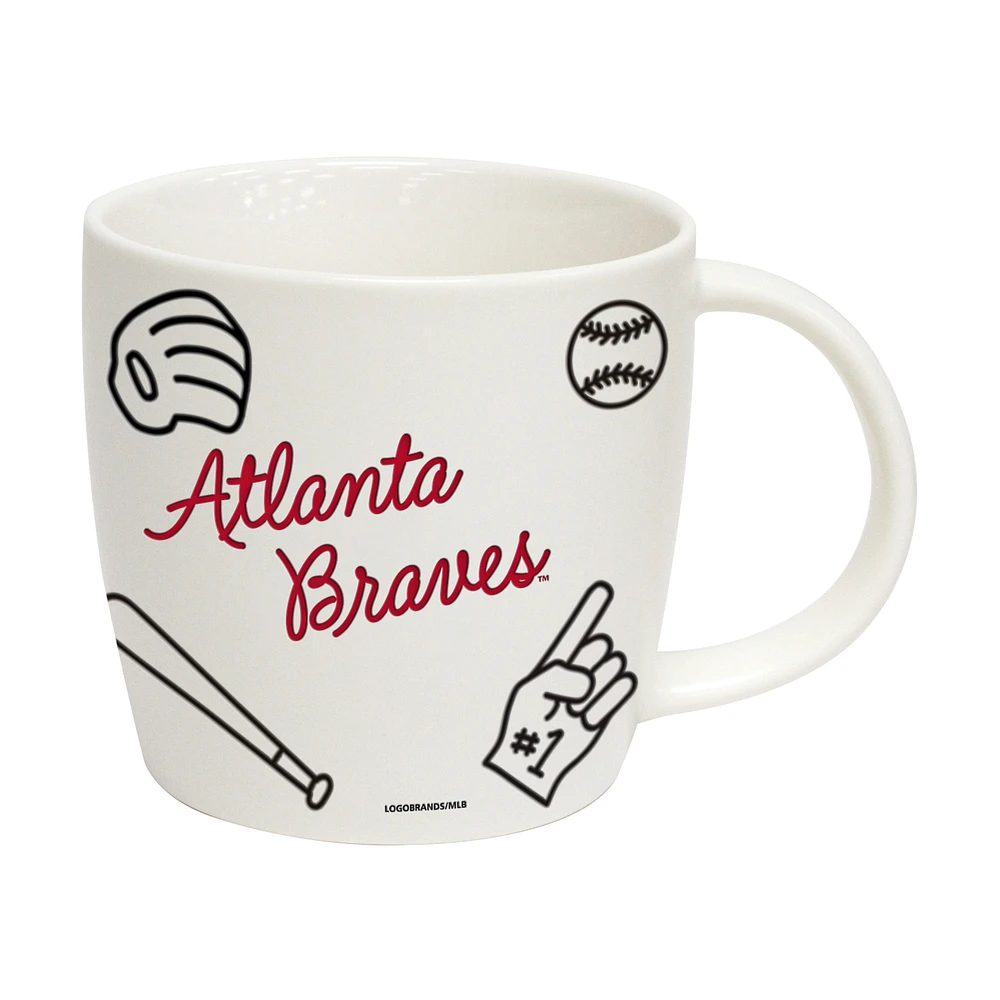 Braves d'Atlanta 18oz. Tasse de meneur de jeu