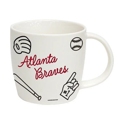 Braves d'Atlanta 18oz. Tasse de meneur de jeu