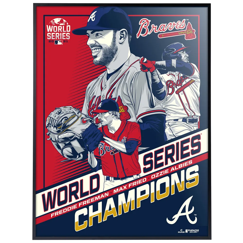 Lids Atlanta Braves 2021 World Series Champions 18'' x 24'' Players Limited  Edition Serigraph Print