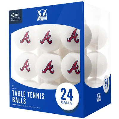 Atlanta Braves 24-Count Logo Table Tennis Balls
