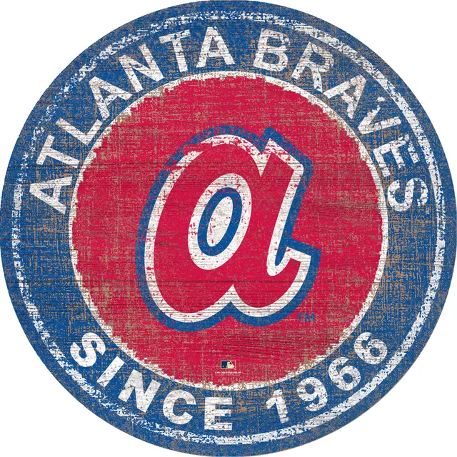 Atlanta Braves 24 Heritage Logo Round Sign