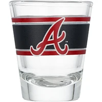 Braves d'Atlanta 2oz. Verre à shot à rayures