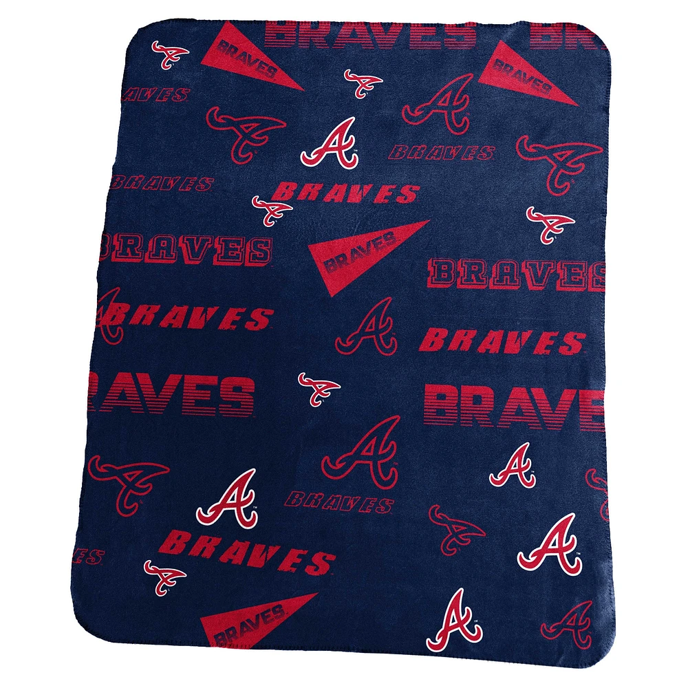 Couverture polaire classique des Braves d'Atlanta 50" x 60"