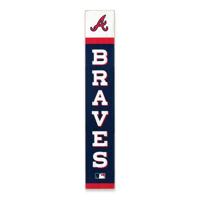 Atlanta Braves 6.75'' x 40.5'' Vertical Wood Sign