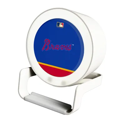 Atlanta Braves Cooperstown Wordmark Night Light Charger with Bluetooth Speaker