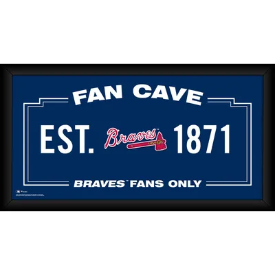 Atlanta Braves Fanatics Authentic Framed 10" x 20" Fan Cave Collage