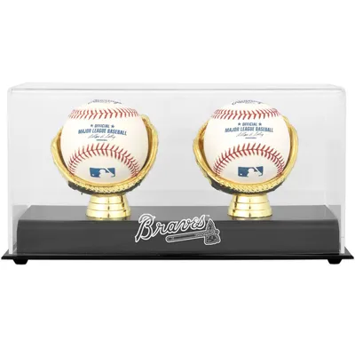 Atlanta Braves Fanatics Authentic Gold Glove Double Baseball Logo Display Case