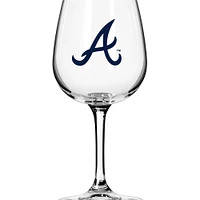 Atlanta Braves Logo 12oz. Stemmed Wine Glass