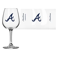 Atlanta Braves Logo 12oz. Stemmed Wine Glass