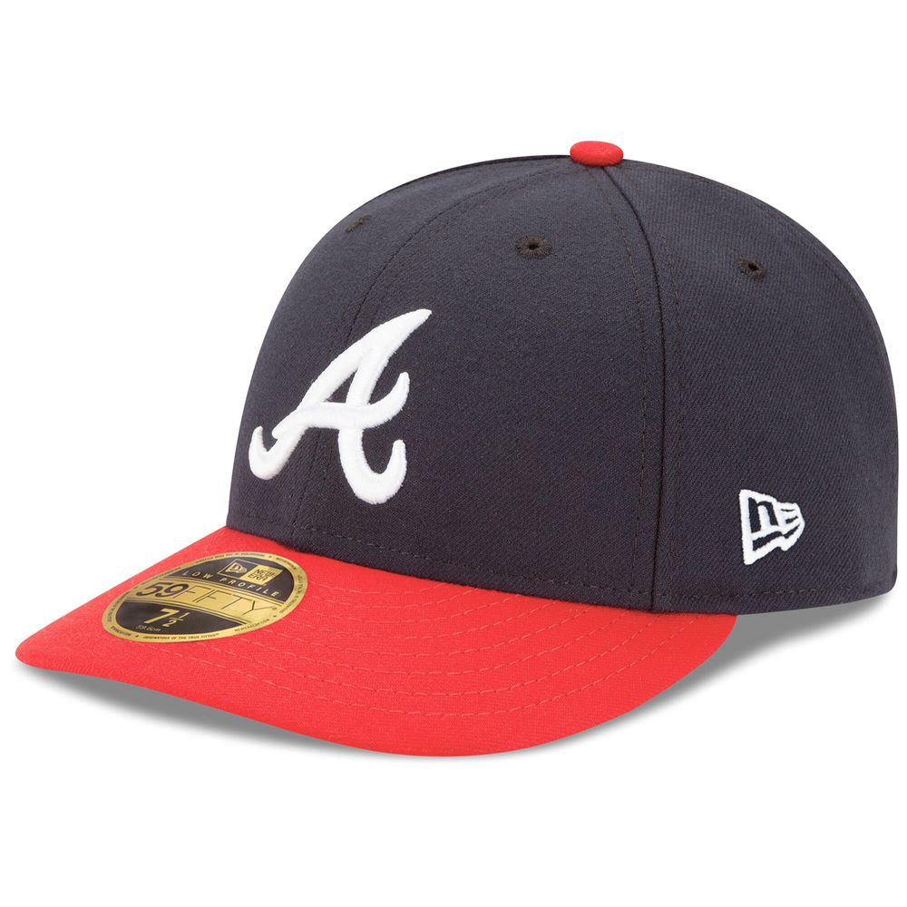 Atlanta Braves New Era Home Authentic Collection On-Field Low Profile 59FIFTY - Fitted Hat Navy/Red