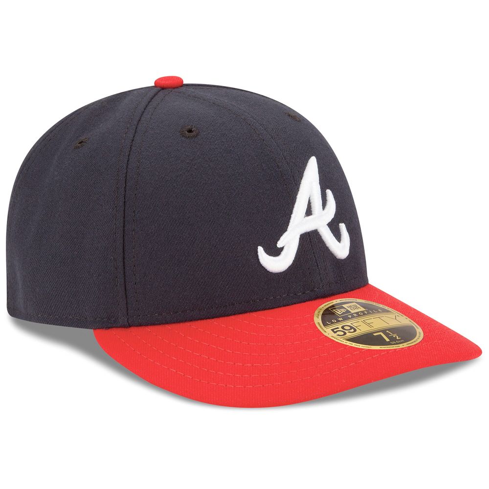 Atlanta Braves New Era Home Authentic Collection On-Field Low Profile 59FIFTY - Fitted Hat Navy/Red