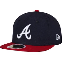 Atlanta Braves New Era Youth Home Authentic Collection On-Field 59FIFTY - Chapeau ajusté Marine/Rouge