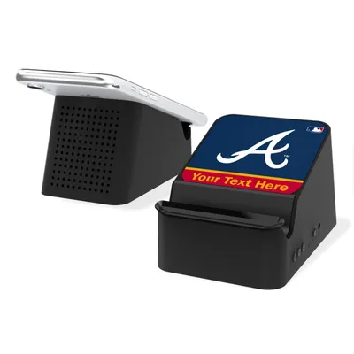 Atlanta Braves Personalized Wireless Charging Station & Bluetooth Speaker