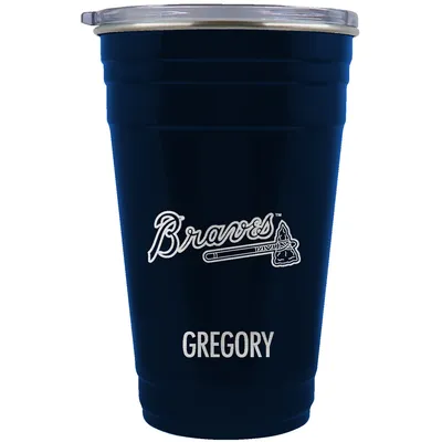 Atlanta Braves Team Logo 22oz. Personalized Tailgater Travel Tumbler